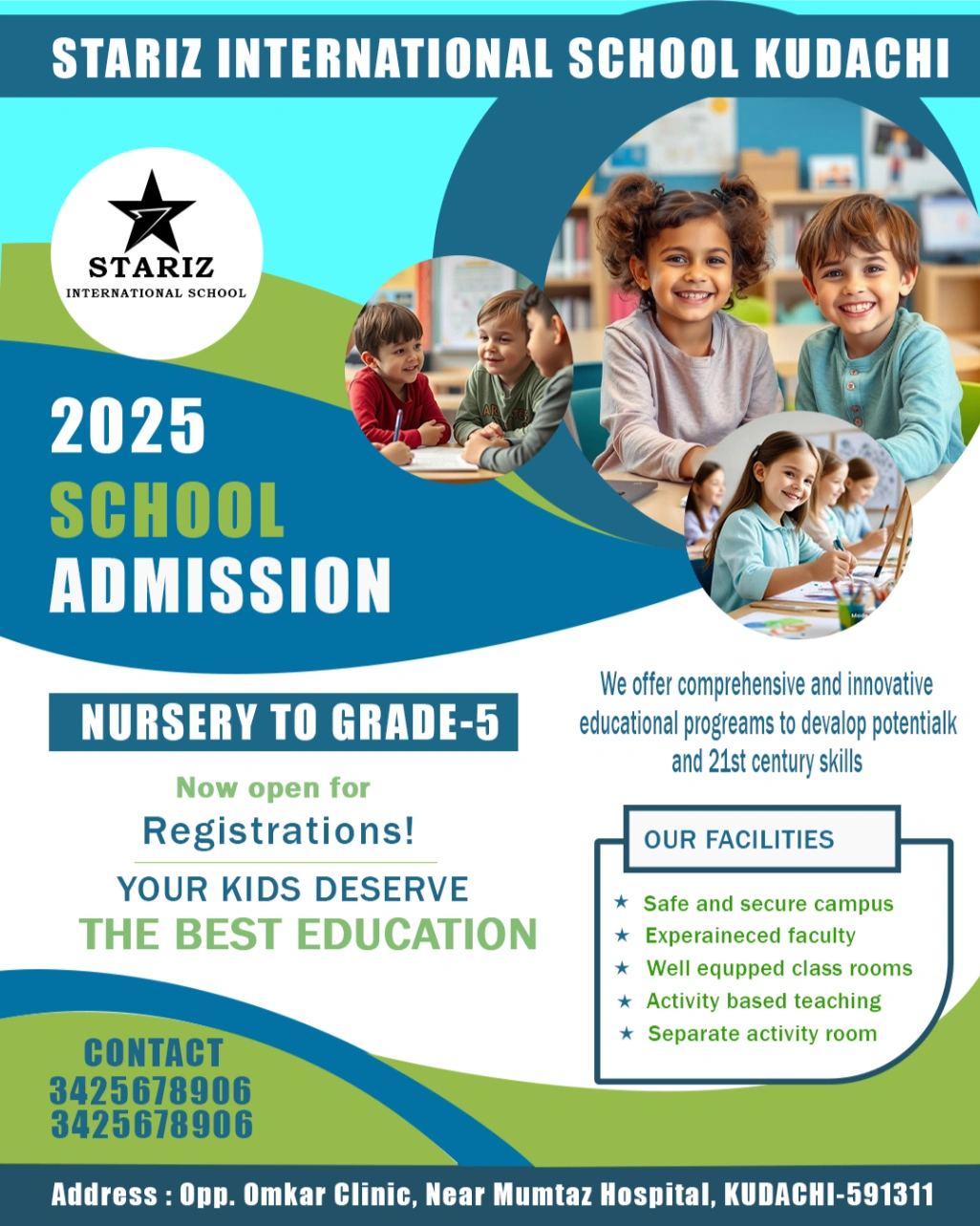 school admission. Best Graphic Designer