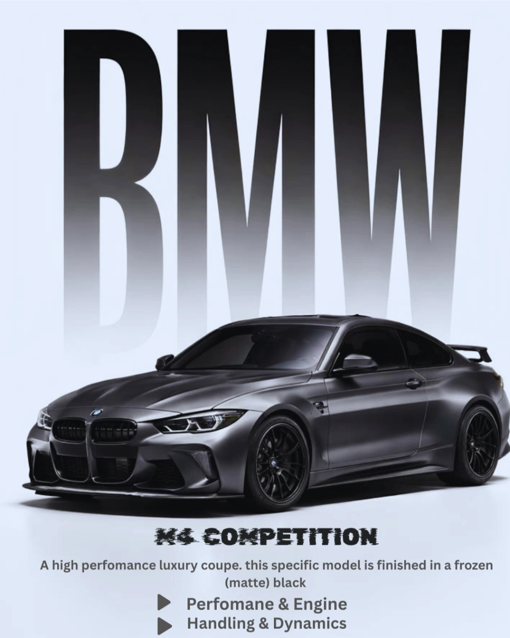 BMW car poster. Best Canva Designs in Palakkad